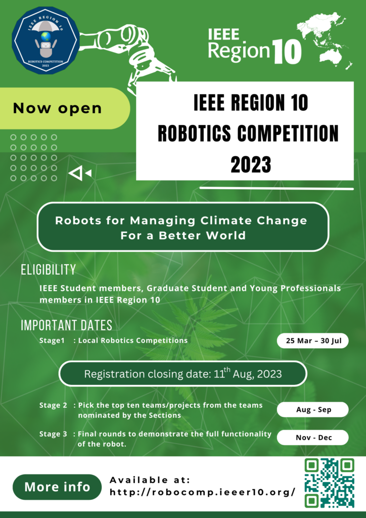 Poster for IEEE Region 10 Robotics Competition